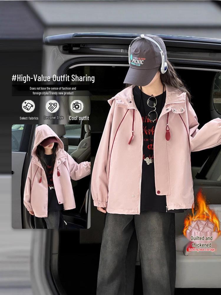 Трендовая ветровка для девочек 2025 - Стильная осенне-зимняя верхняя одежда для учениц средней школы