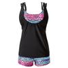 3pcs Women Tankini Sets Sporty Swimsuit with Boy Shorts Bikini Bathing Swimwear