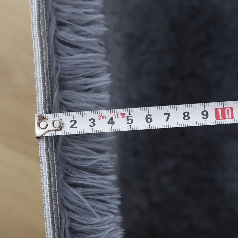 Серый Гостиная Большой Ковровый Зал Журнальный Столик Напольный Коврик 160x230 Детская Комната Спальня Длинные Волосы Пушистые Напольные Коврики