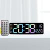 Цифровой будильник-календарь Dst 12/24 ч с цветным светодиодным дисплеем температуры для