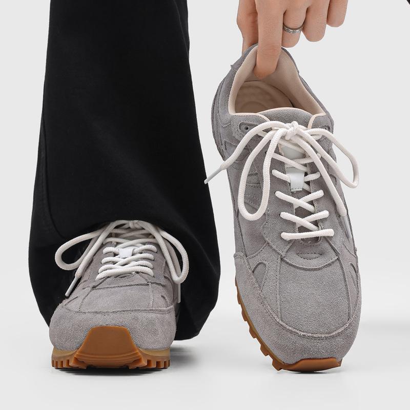 Casual Lace-Up German Training Shoes Men'S Trendy Thin-Soled Classic Commuter Shoes Round Head City Outdoor Sports Shoes