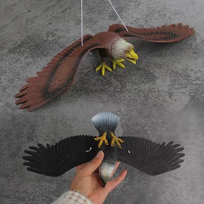 1 шт. Уличная фигурка орла, подвесной отпугиватель птиц, пластиковое украшение в виде орла, реалистичная летающая птица, приманка ястреба, огородное пугало