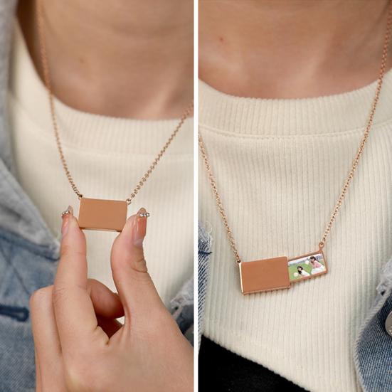 Ожерелье с подвеской, гальваническое покрытие, яркая отделка, антикоррозийное украшение, аксессуар для ожерелья-конверта