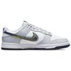 Nike Мужские кроссовки Dunk Low 3D Swoosh белые чернено-синие Volt DV6482-100