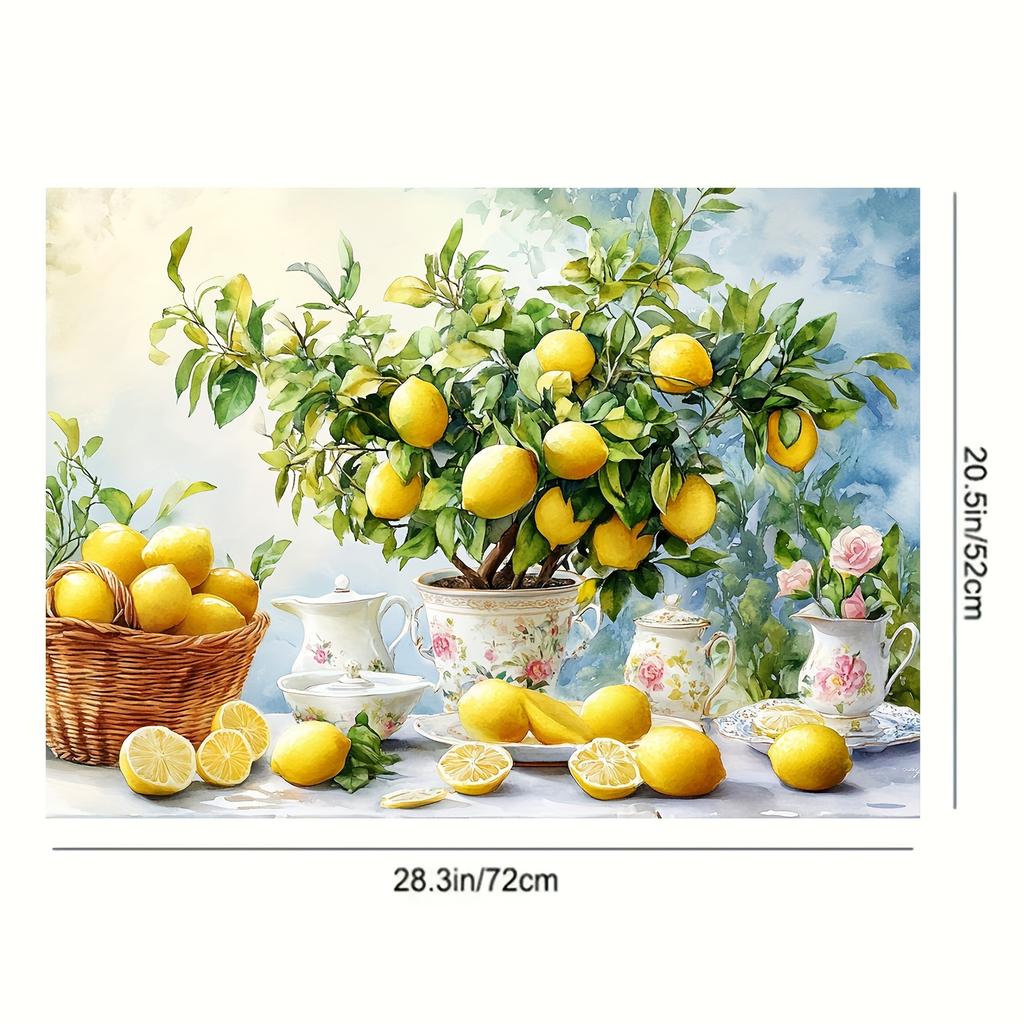 1 шт. Лимон Фрукты Резиновый Коврик для Сушки Посуды для Кофейни Кухонный Ковер Посуда Прочный Диатомовый Ил Настольный Коврик Коврик для Посуды для Питомцев