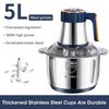 Stainless Steel Meat Grinder Multifunction Food Processor Vegetable Cutter High Power Home Meat Mincer