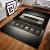 1 шт. Кассетный плеер Принт Ковер для спальни Гостиной Прикроватный Диван Напольный коврик Современный домашний декор Ковер для зоны Машинная стирка