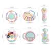 Educational Musical Baby Hand Drum Rattle for Ages 6 Months To 2 Years