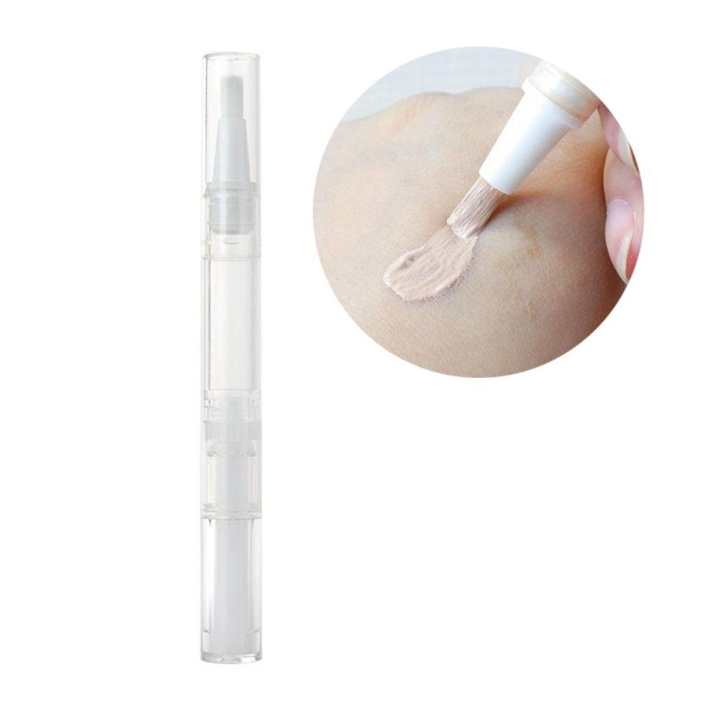 Прозрачная поворотная ручка, пустая ручка для масла для ногтей, дорожный косметический контейнер, вращающаяся вакуумная ручка для переупаковки