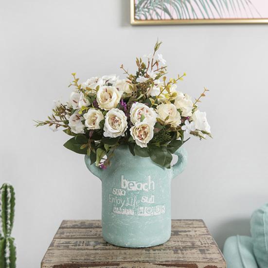 1шт искусственный цветок роза DIY производительность сад свадьба домашняя вечеринка фото реквизит