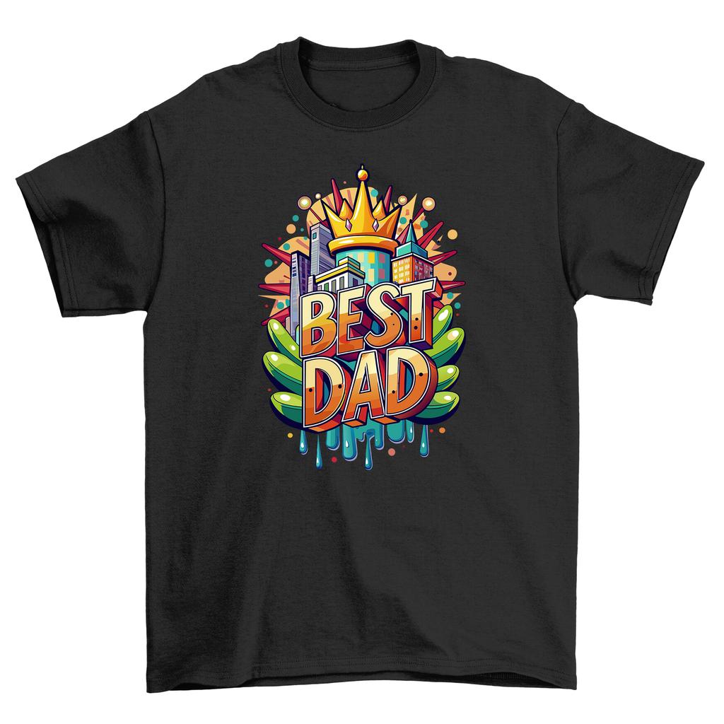 Best King Dad T-Shirt Mens Womens Tees Top - Funny and Regal! 100% cotton, Funny Tee for the Best Dad