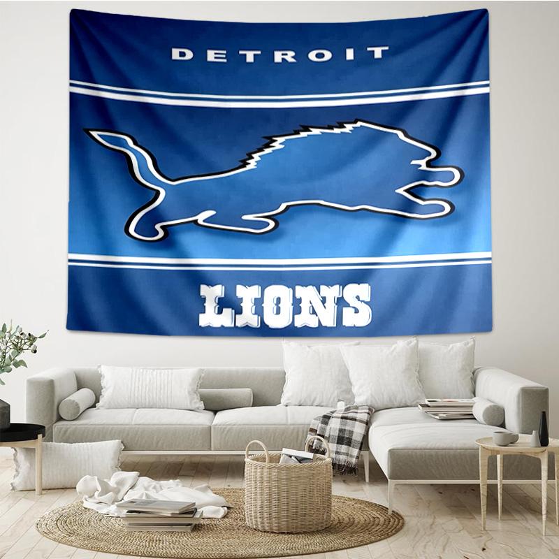 Detroit Team Spirit Quick-Dry Tapestry Hanging for Bedroom,Livingroom, Playroom,Decor Art Room Wall Tapestry Holiday and Birthday Gifts
