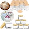 Small Empty Candle Containers Clear Glass Aromatherapy Tray Glass Candle Jars for Making Candles