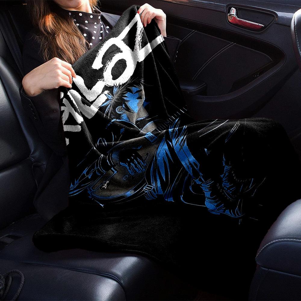 1pc Gorillaz, Cartoon Throw Blanket Soft Flannel, Cozy All Season Polyester Perfect for Home, Office