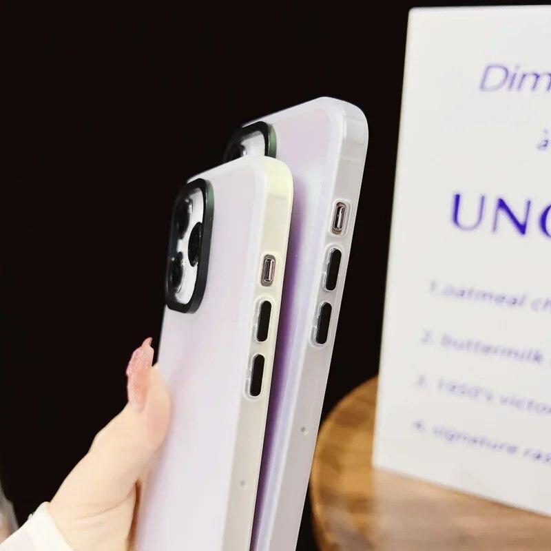 Лазерный матовый акриловый противоударный чехол для телефона для Samsung Galaxy S24 Ultra A54 A14 A23 A33 A24 A52S S23 Plus FE Защитный чехол