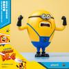 Minions Despicable Me 4 Mega Dave Action Figure with 6 Interchangeable Expressions with Hidden Pocket Minion Model Gift for Kids Ages 8 and Up Toy,