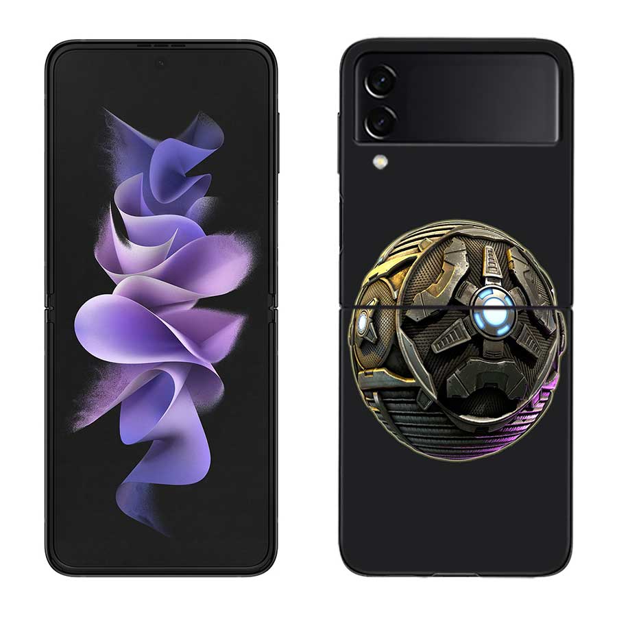 Чехол для телефона R-Rocket L-League Game для Samsung Z Flip 7 6 5G Galaxy Z Flip 5 4 3 Черный Жесткий Чехол Роскошный ПК Корпус Coque