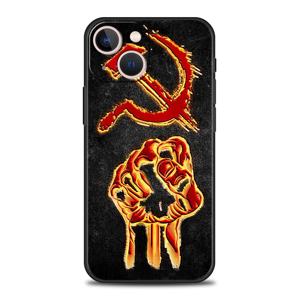 Винтажный Чехол Для Телефона СССР CCCP Люксовый Для iPhone 15 16 14 13 12 11 Pro Max 7 8 Plus Чехол iPhone X XR XS Max SE Обложка Fundas