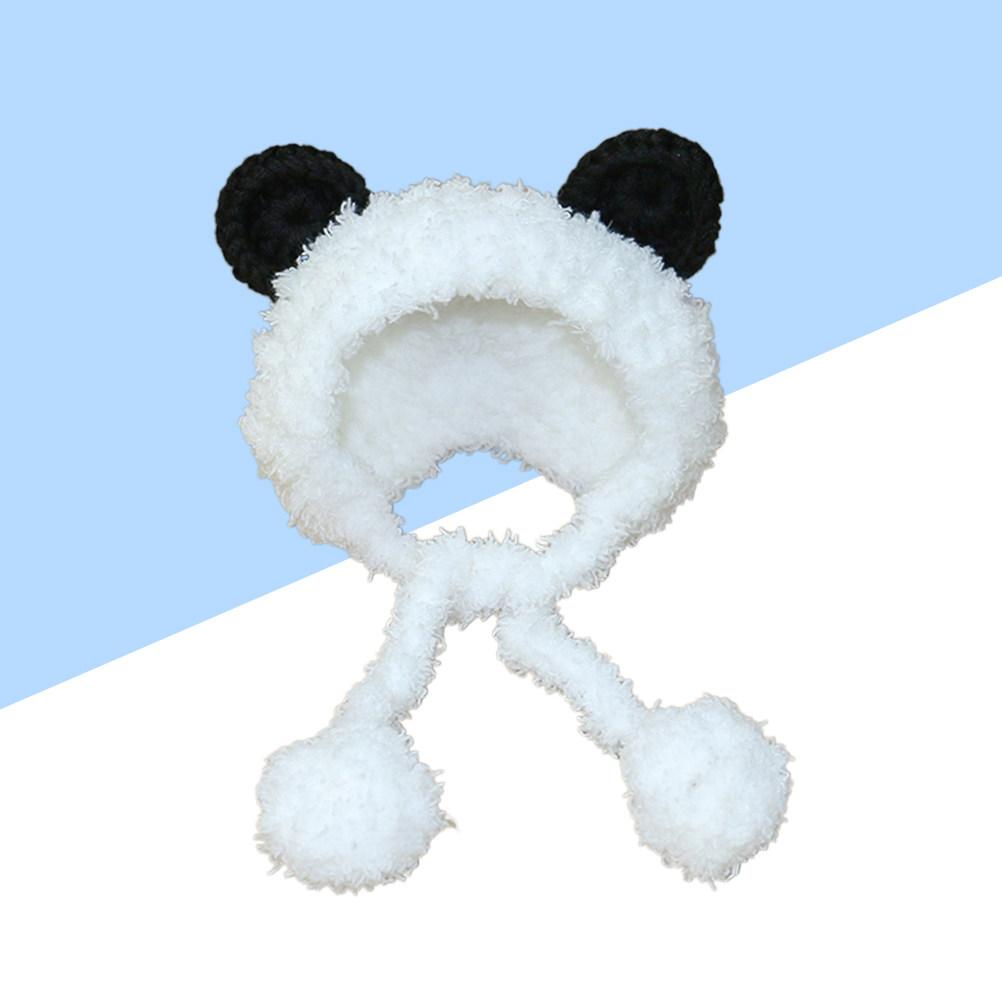 Dog Costume Neck Ear Warmer Headband Protector Size S for Cat Dog Allergy-Free Knit Snood Warm Pet Hat