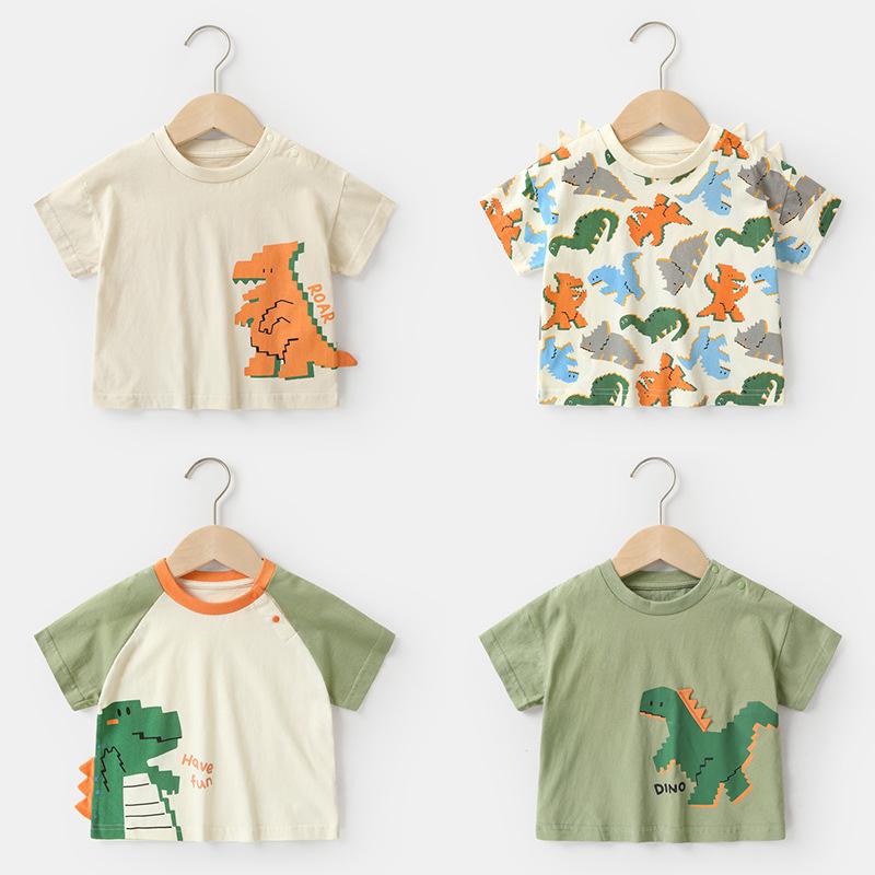 Baby Clothes Casual Short-sleeved T-shirts Summer Clothes Boys Girls Baby Children Children Summer Half-sleeved Tops