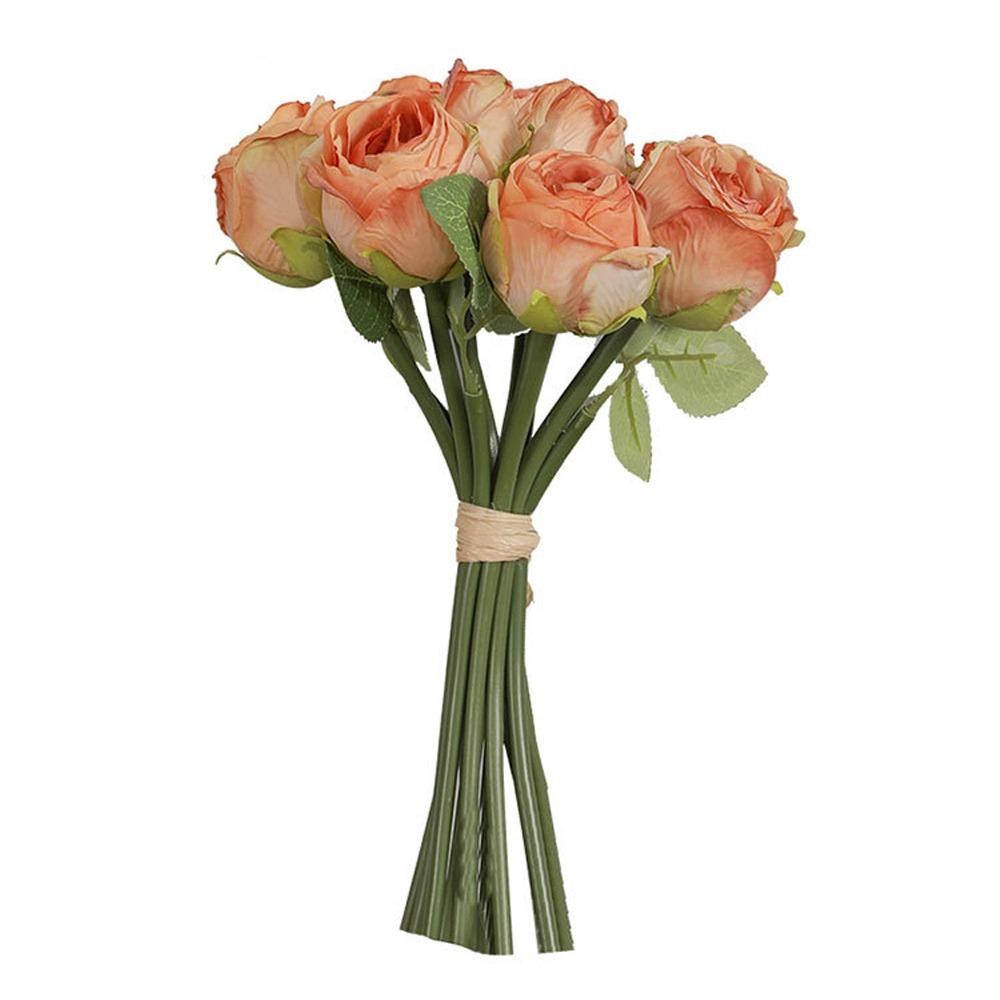 Elegant Silk Rose Flowers Real Touch Fake Plants Artificial Roses Bouquet  Outdoor Garden Decor