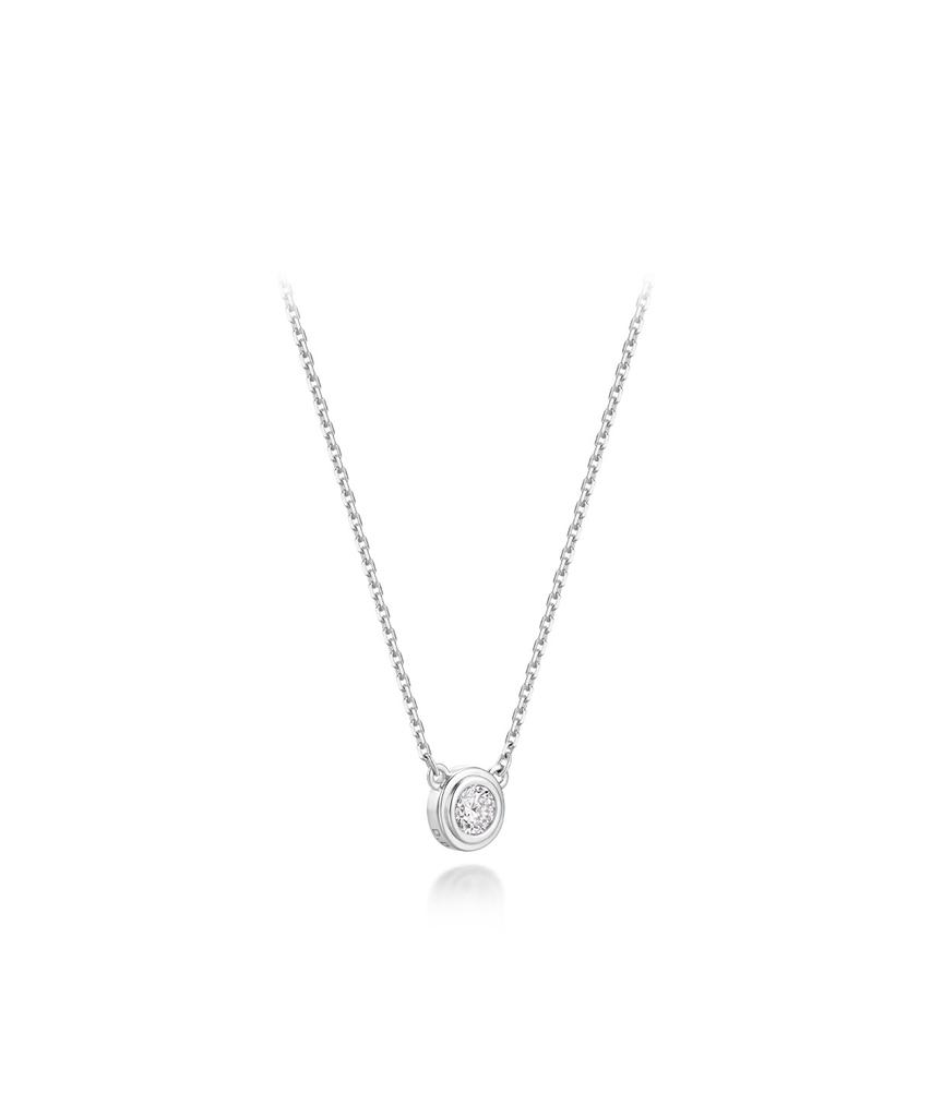 Didier Dubot Miss Doo Lab Diamond Silver Necklace Jdrnt6S65Hc