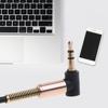3.5mm Audio Cable, 90 Degree Right Angle 3-Conductor Stereo Aux Cable Cord 3.5mm Male to Male TRS-Cable Extension Line