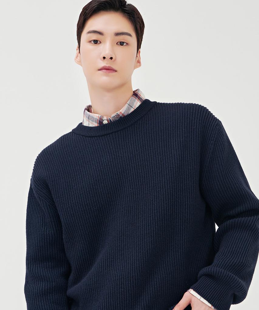 CHASECULT Men'S Color Mix Round Sweater-Bgrk5214E04