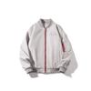 Mens Thickened MA-1 Bomber Jacket Winter Warm Cotton Puffer Coat Casual Loose Fit Stand Collar