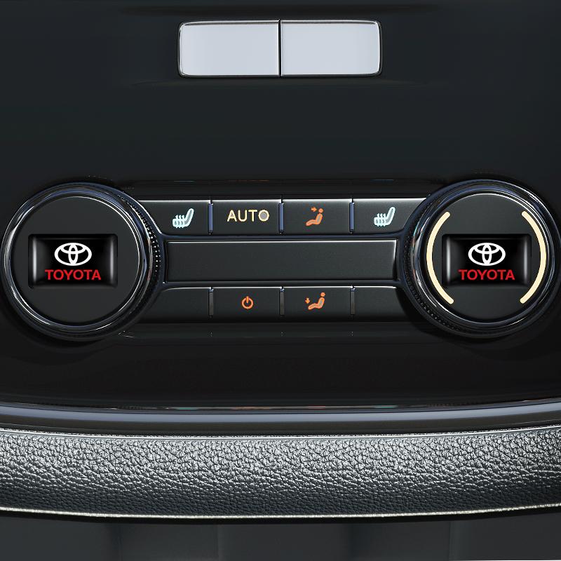 2026 Новые Для Toyota 4/10 шт. Наклейки на Салон Автомобиля Значки Авто Стайлинг Декоративные Аксессуары Для Toyota Rav4 Yaris hilux prius a