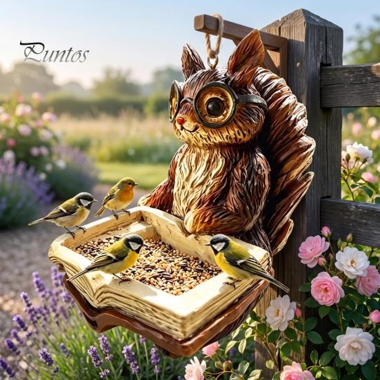 Кормушка для диких птиц, смоляная кормушка для белок, подвесная на улице, синтетическая, для сада, заднего двора, патио, прочная