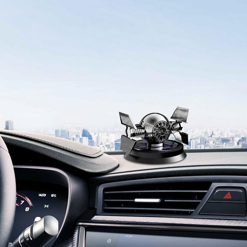 Украшение салона автомобиля вращающийся механический диффузор духов на солнечных батареях Украшение автомобиля вращающийся механический освежитель духов