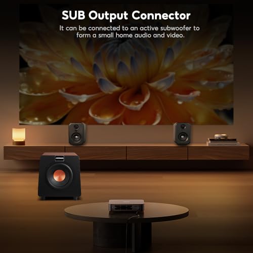 AIYIMA S400 [Updated Model] 100W Bookshelf Active Speaker with Dual Mode 3-inch Bluetooth HiFi Home Subwoofer for Music System, TV, and Computer