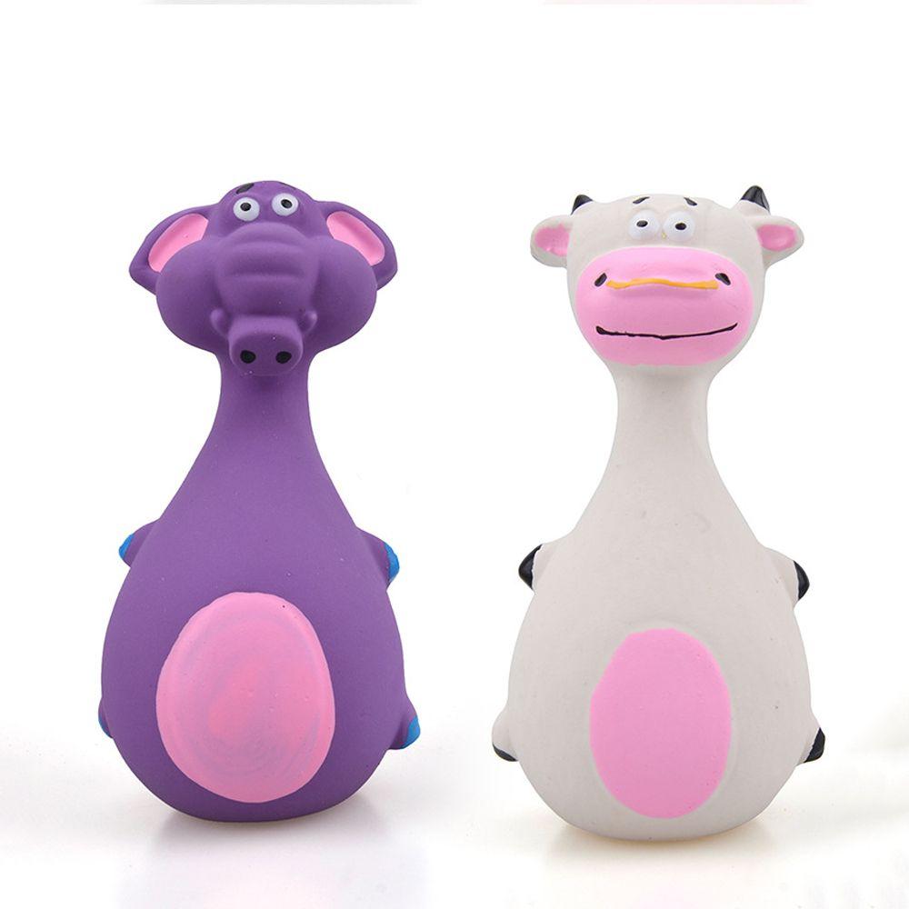 Игрушки для чистки зубов животных, устойчивые к укусам, со звуком и скрипом, резиновые, вокальные, жевательные, латексные, для собак