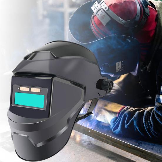 Auto Darkening Welding Helmet Blue Light Blocking Large Viewing Welding Hood Masque Wide Shade Welder Face Shield for TIG MIG ARC Grinding
