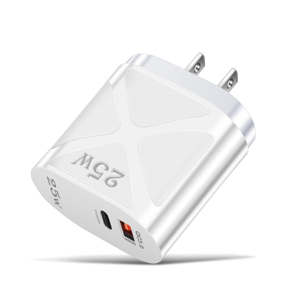 USB-адаптер питания для путешествий 5 В / 9 В / 12 В со спецификациями для США / ЕС / Великобритании, быстрая зарядка PD25 Вт и QC3.0