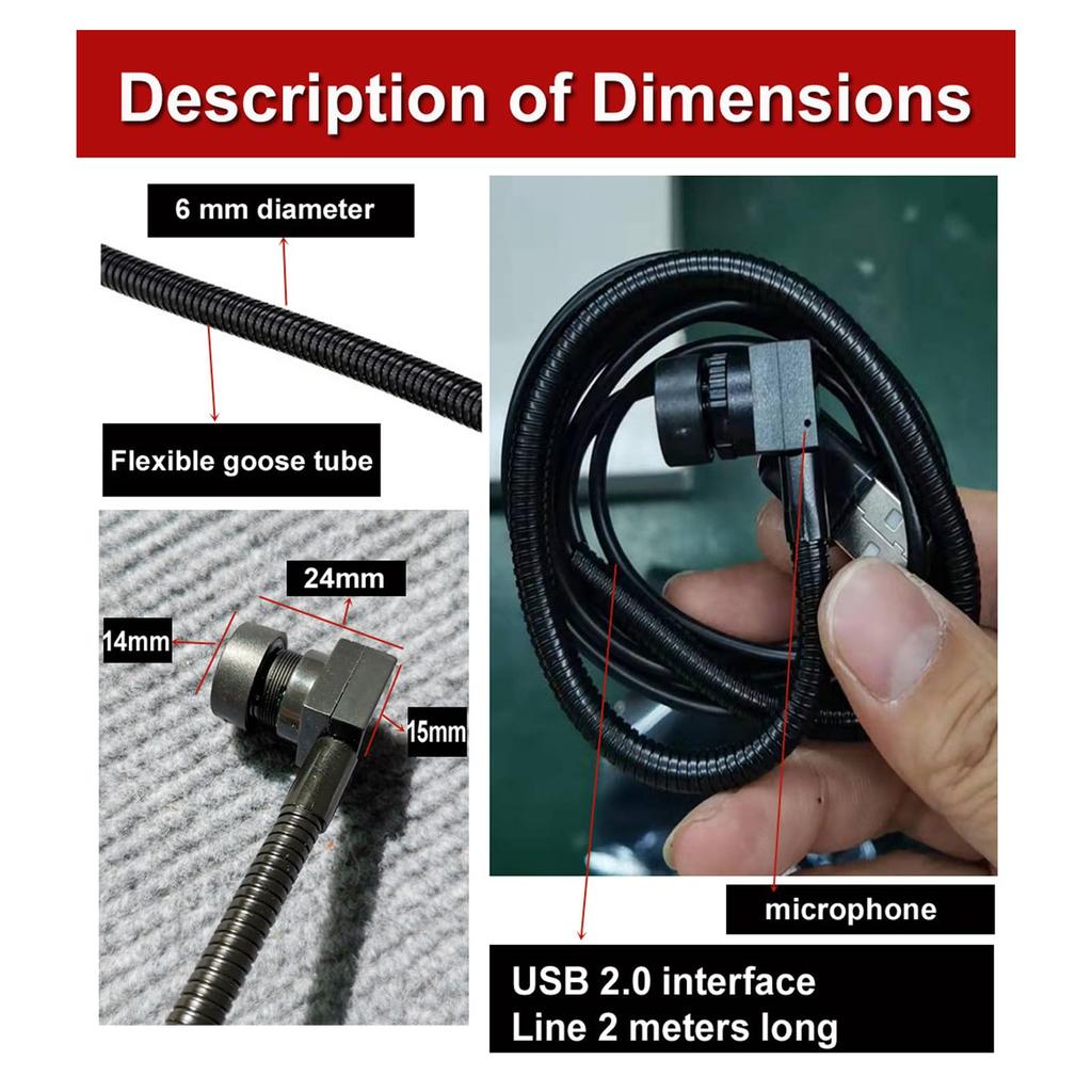 Eye to Cam Webcam Plug and Play USB Webcam with Adjustable USB Webcam for Laptop and Desktop 1080P, Microphone,