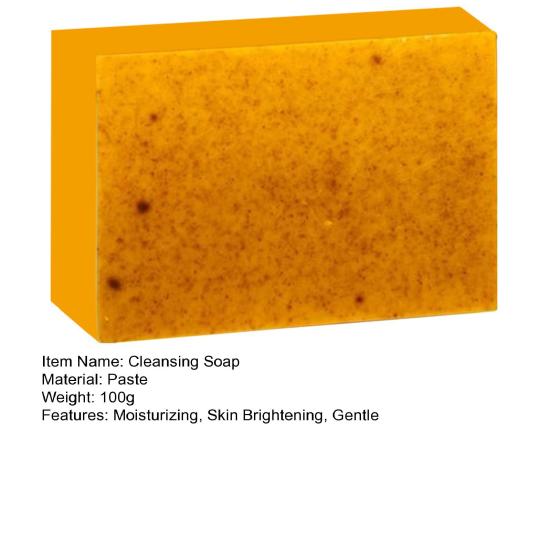 Turmeric Soap Bar for Dark Spots Acne Face Body Wash Turmeric Exfoliating Cleanser 100g Turmeric Skin Soap for All Skin Types