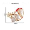 Shining Christmas Snowman Brooch Red Sweater Scarf Badge Snowflake Xmas Brooch  Kid Gift