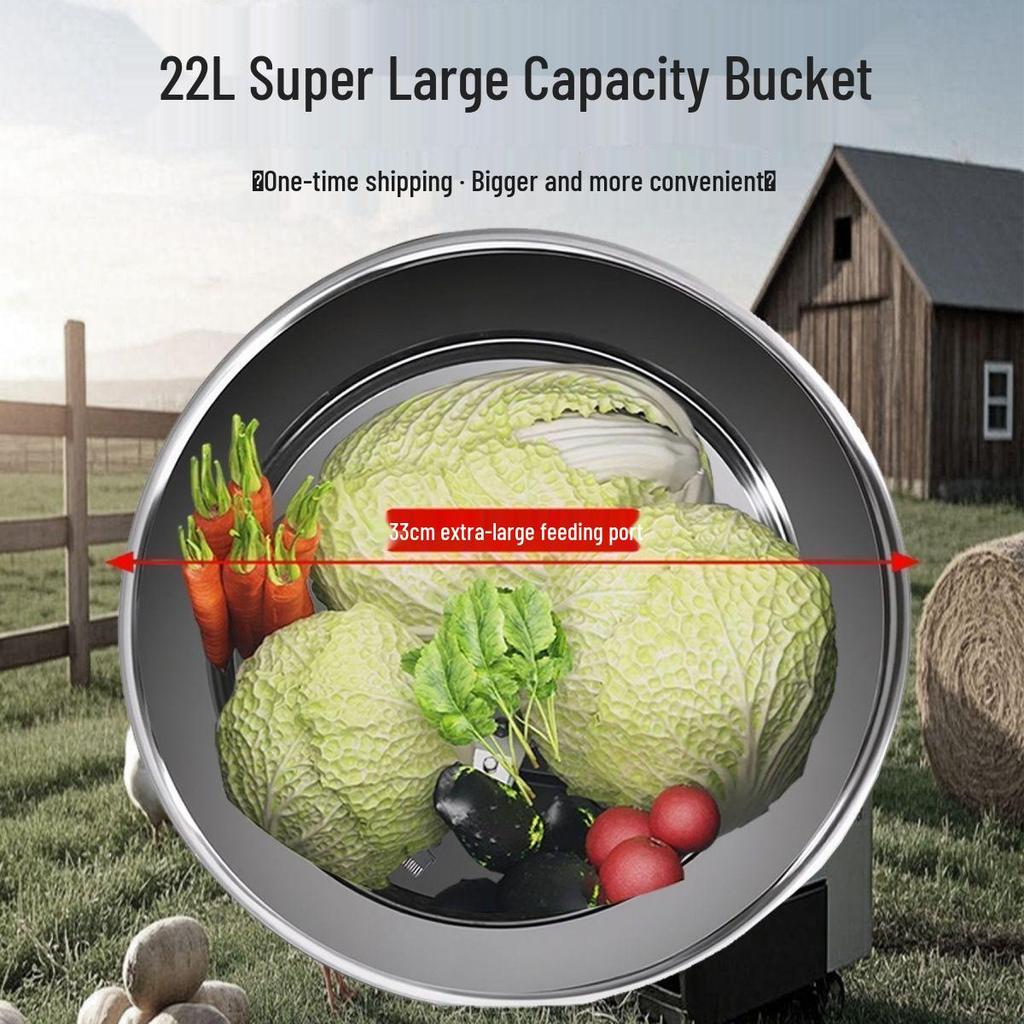 Stainless Steel Vegetable Chopper: Chopped Vegetable Machine, Sweet Potato Vine Pulverizer, Melon and Grass Cutter for Chicken Feeding and Farm Use