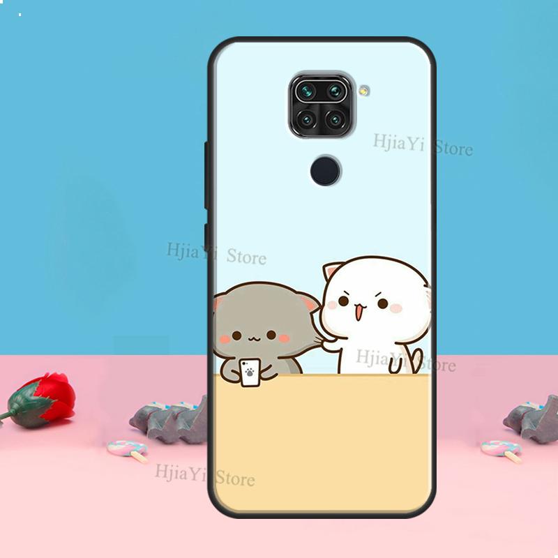Чехол Персик и Кот Гома для Redmi Note 8 9 10 11 12 Pro Plus 10S 11S 12S Чехол для Redmi 9C 10A 10C 12C Coque