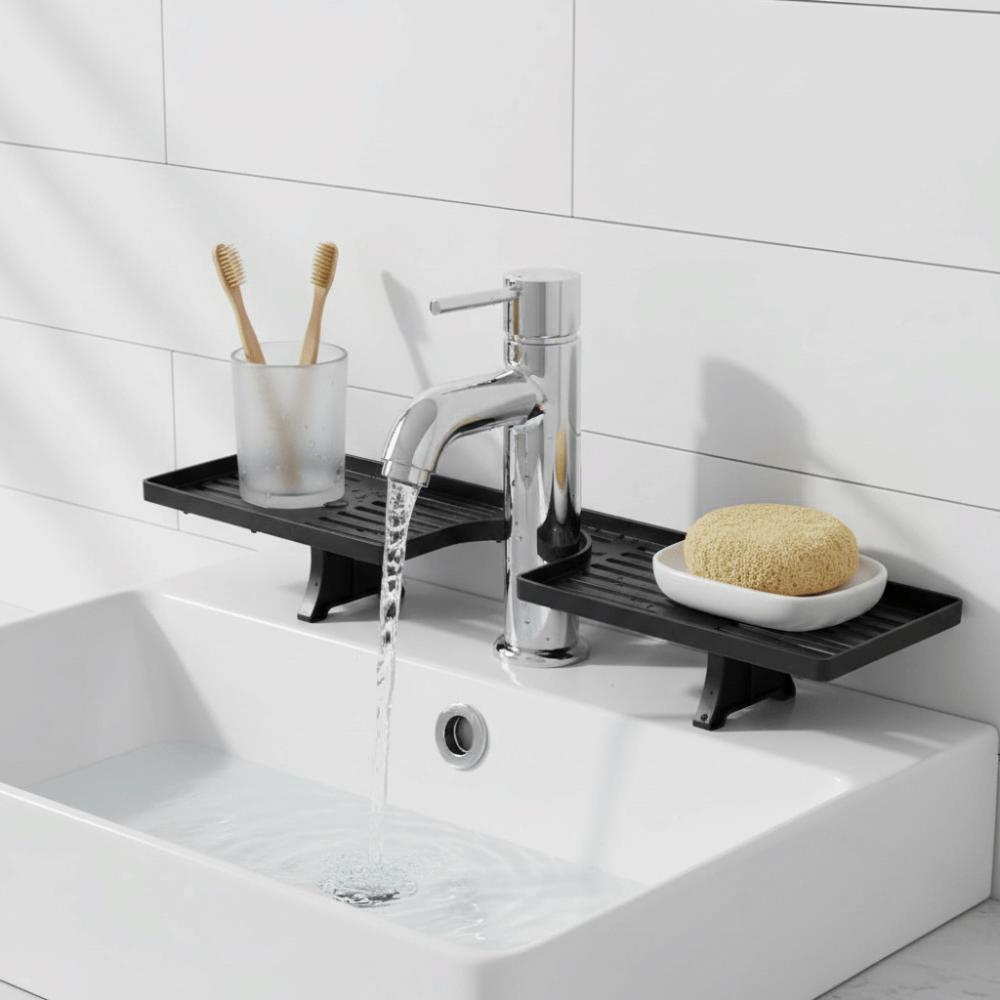 Mesh Faucet Storage Shelf Water Drainage Kitchen Drainage Holder Bathroom Storage Rack Household