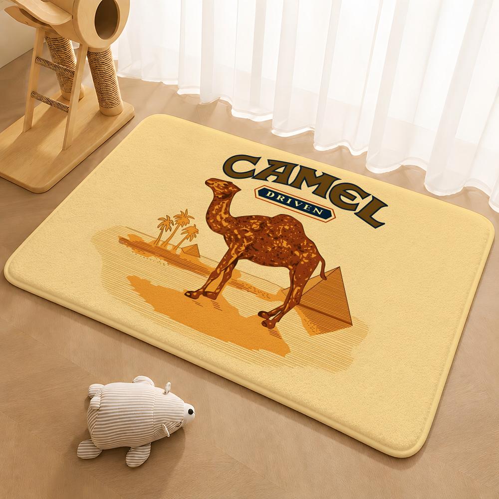 Smoking Cigarettes Animal For C-Camel Floor Mat Floor Mat Soft Flannel Non-Slip Door Rug for Living Room