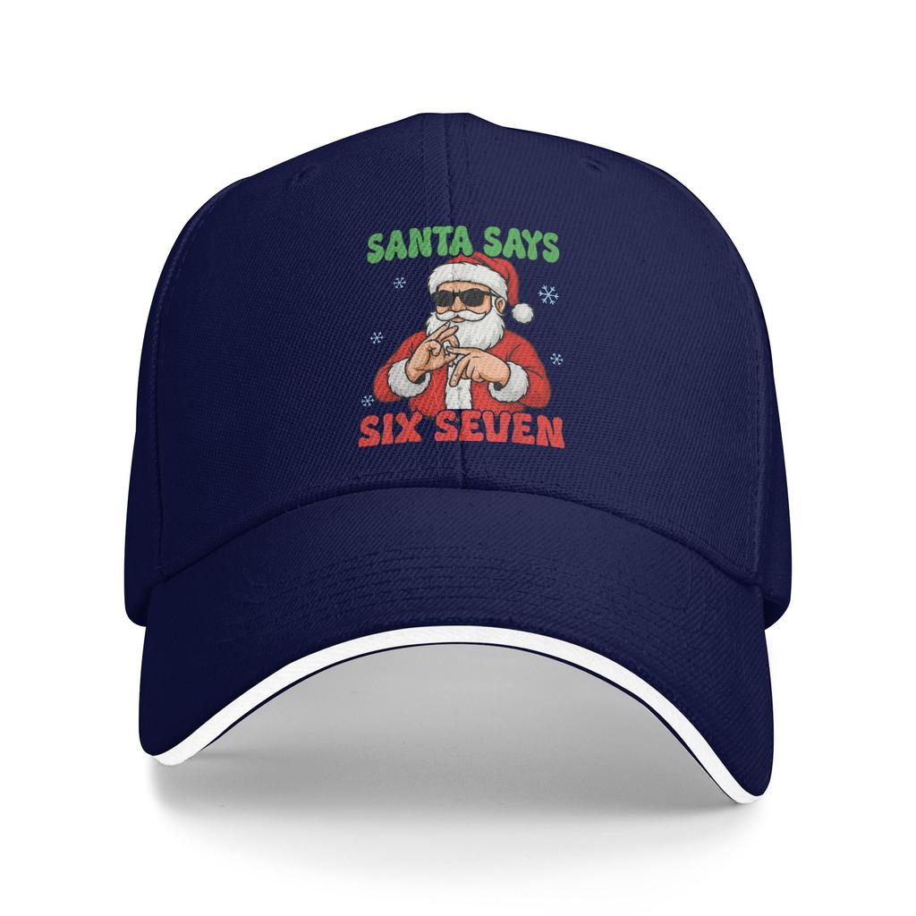 Santa Says Six Seven Meme 67 Christmas Holiday Cute Xmas 6 7 Baseball Cap Fashion Trucker Hat Summer Male Hunting Baseball Caps