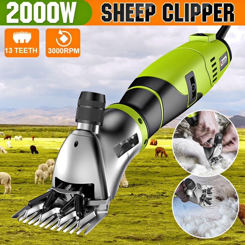 2000W 220V 6 Speed Electric Wool Shears Goat Sheep Pet Hair Clipper Shaver Animal Trimmer Shearing Supplies Farm Cutting