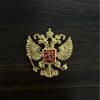 1 шт. Памятный значок Россия Двуглавый орел Государственный герб Металлическая брошь DIY Декор для костюма, рубашки, воротника Булавки Ювелирные изделия Поделки