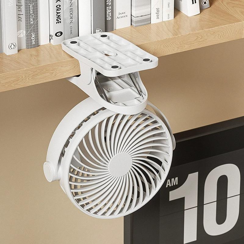 Mini ventilador de escritorio portátil USB recargable ventilador de clip silencioso para oficina