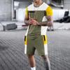 3D Printed Men's Set Summer Everyday Street Men's Short-sleeved T-shirt And Shorts Set Outdoor Beach Short Urban Fashion T-shirt