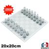 Glass Chess Game Design Chess Board 20x20cm Pawn + Checkerboard
