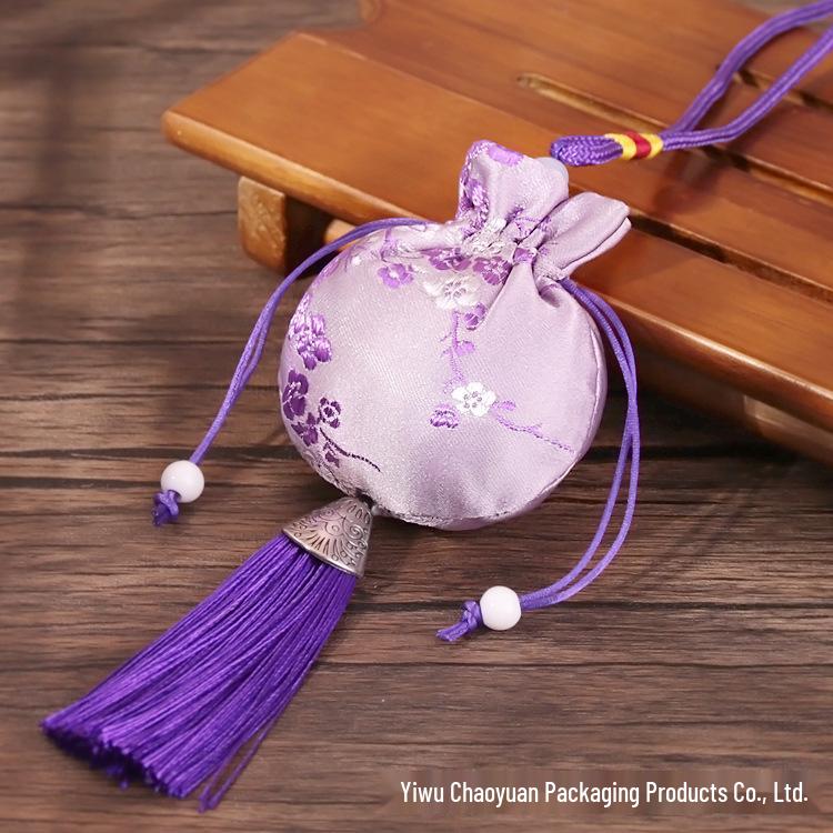 Embroidered Lavender Sachet: Dragon Boat Festival Car Pendant, Mosquito Repellent for Babies and Kids